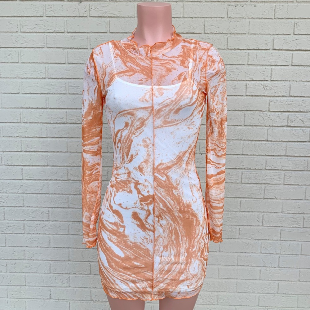 Size Medium Multicolor Mini Dress
